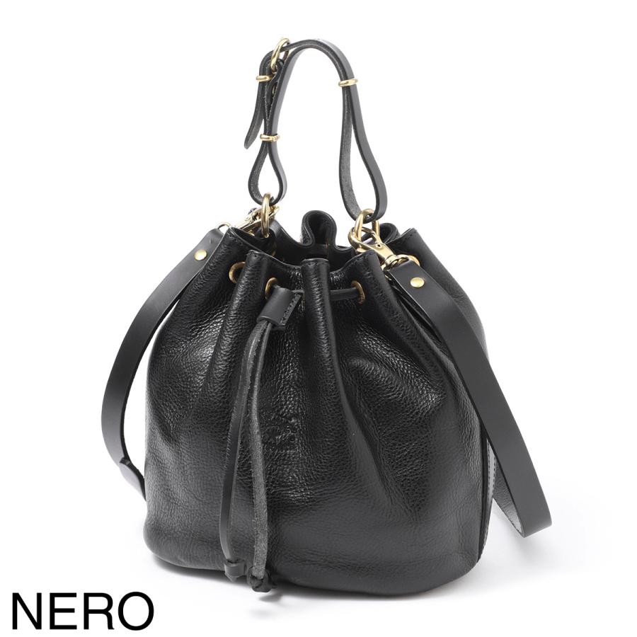 新品 イルビゾンテ IL BISONTE ショルダーバッグ BUCKET BAG ネロ IL BISONTE（イルビゾンテ） ショルダーバッグ BUCKET BELLINI