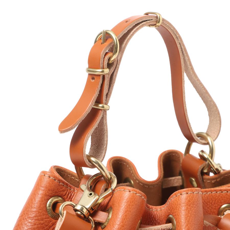 イルビゾンテ IL BISONTE ハンドバッグ BBU001 BUCKET BAG ショルダーバッグ レディース bbu001-pv0001-ca127b-caramelの画像