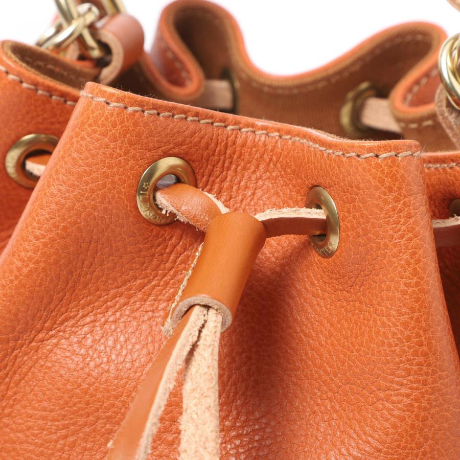 イルビゾンテ IL BISONTE ハンドバッグ BBU001 BUCKET BAG ショルダーバッグ レディース bbu001-pv0001-ca127b-caramelの画像