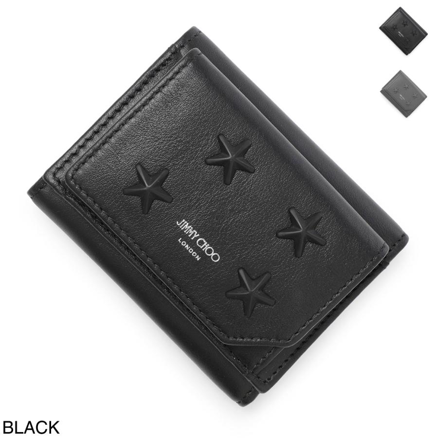 JIMMY CHOO ジミーチュウ 3つ折り財布 小銭入れ付き Beale コンパクト  