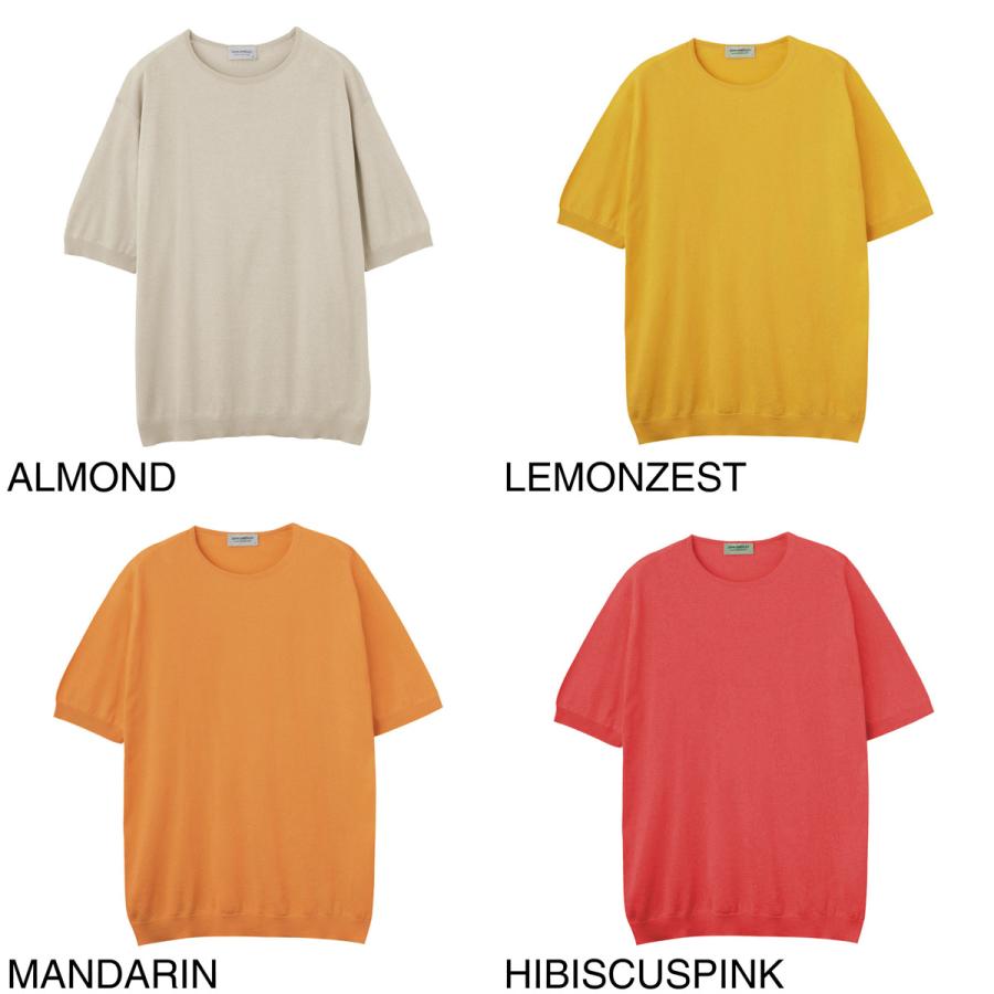 JOHN SMEDLEY（ジョンスメドレー） Tシャツ クルーネック 半袖 ニット