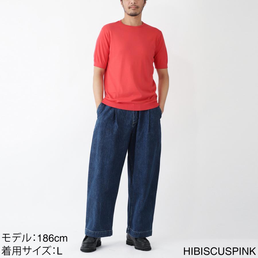 JOHN SMEDLEY（ジョンスメドレー） Tシャツ クルーネック 半袖 ニット