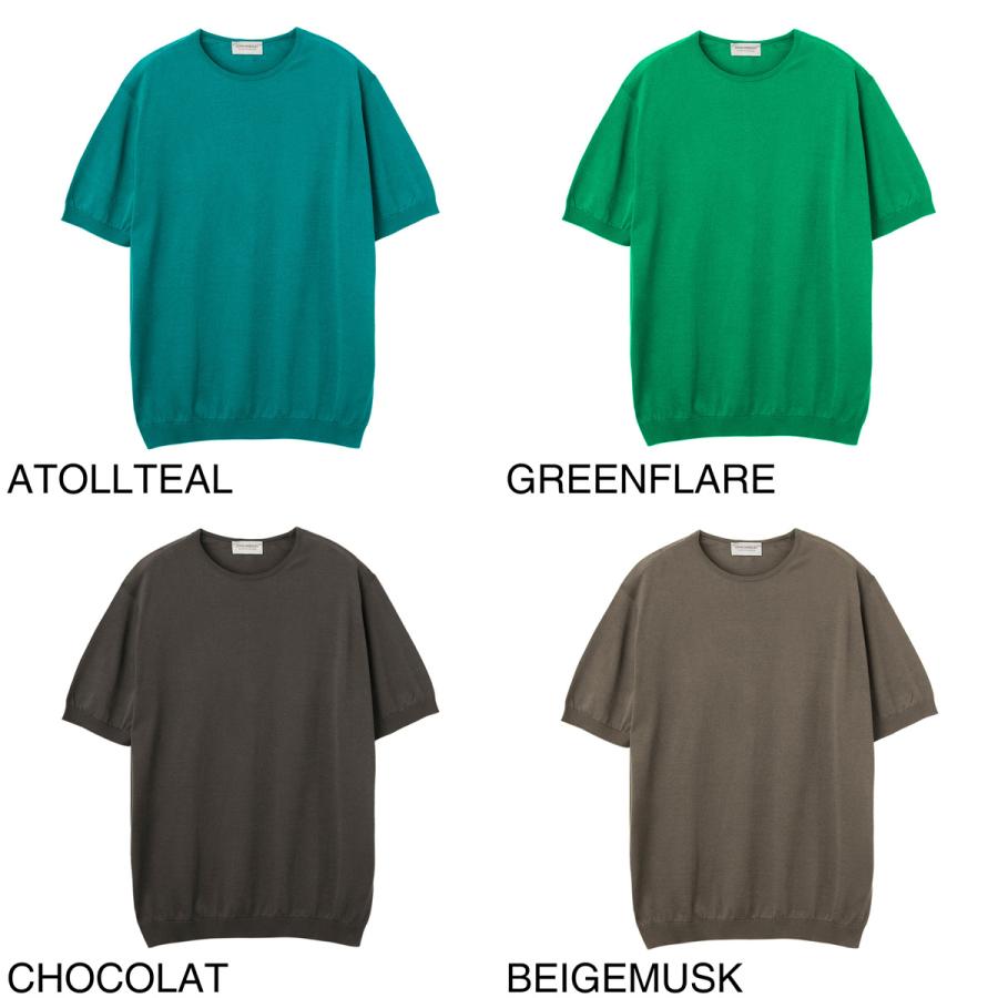 hiroyuji John Smedley 半袖 ニット 新品未使用 JOHN SMEDLEY（ジョンスメドレー） クルーネック半袖ニット BELDEN
