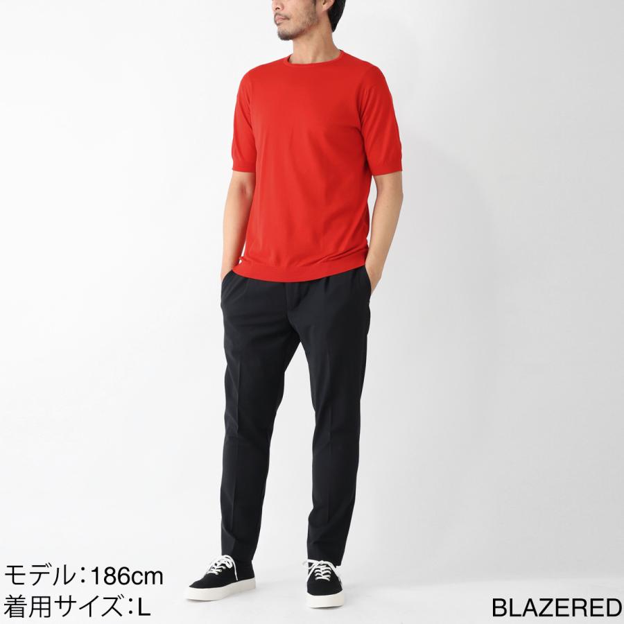 JOHN SMEDLEY ジョンスメドレー クルーネック半袖ニット BELDEN シー 