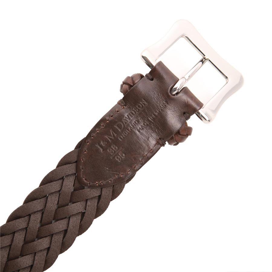 J&M DAVIDSON 編み込みブラウンベルト BRAIDED BELT｜J&M DAVIDSON｜ジェイアンドエムデヴィッドソン