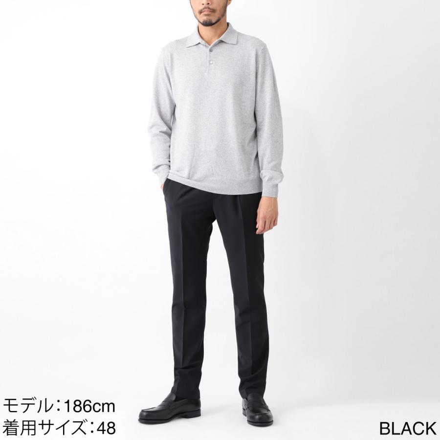 ベルウィッチ BERWICH スラックス BERTO WOOL POLY STRETCH ウールパンツ メンズ berto-gt1442x-blackの画像