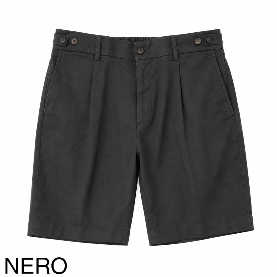 ベルウィッチ スコッチ ショーツ リネン 48 黒 BERWICH（ベルウィッチ） ショートパンツ BERTO SHORT COTTON LINEN