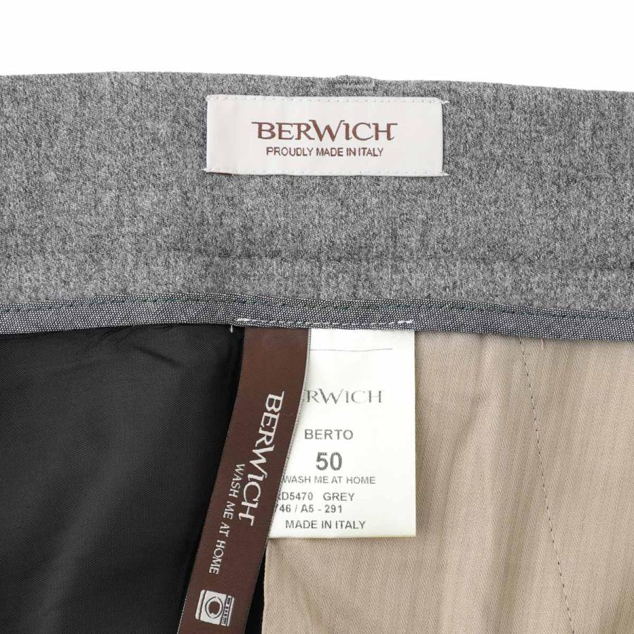 ベルウィッチ BERWICH スラックス BERTO LIGHT MELANGE WOOL ウールパンツ メンズ berto-rd5470-greyの画像
