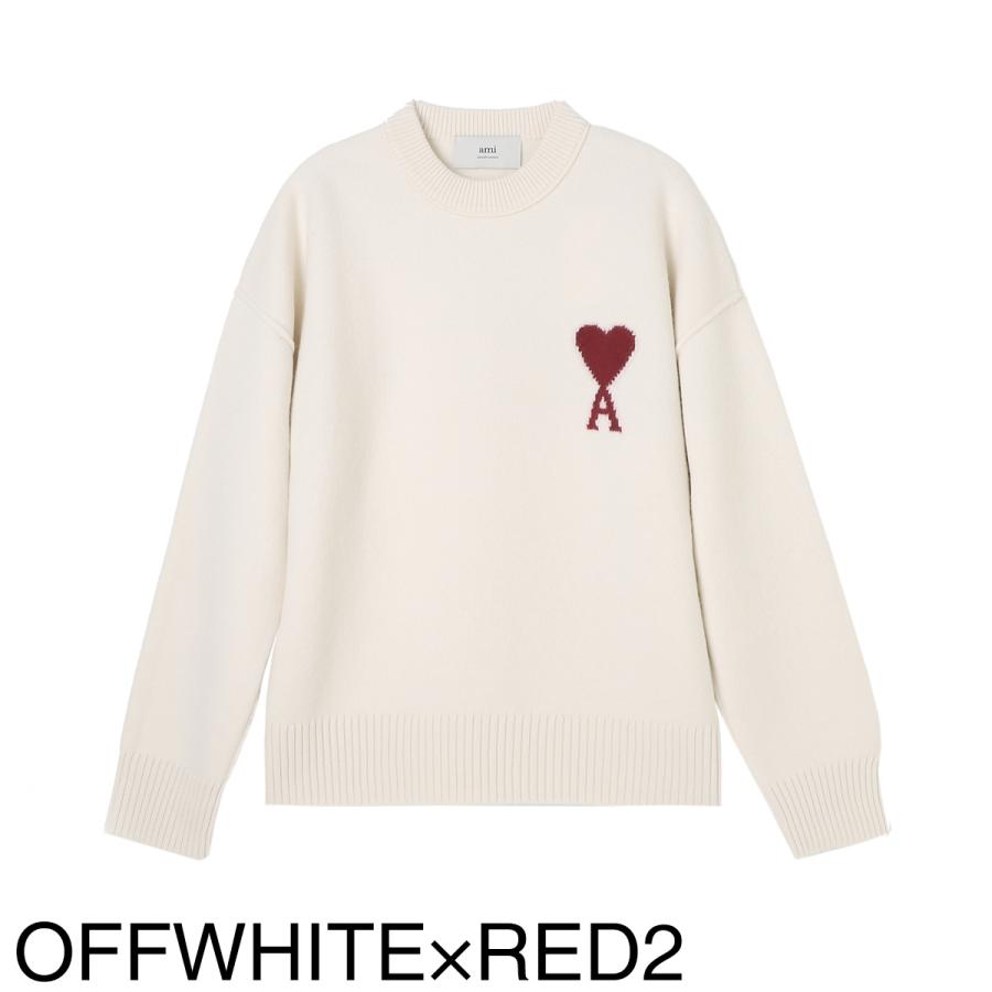 AMI Alexandre Mattiussi アミ AMI クルーネックニット RED AMI DE