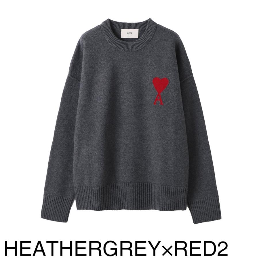 AMI Alexandre Mattiussi アミ AMI クルーネックニット RED AMI DE