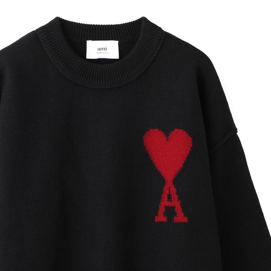 AMI Alexandre Mattiussi アミ AMI クルーネックニット RED AMI DE