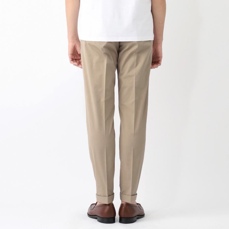 BRIGLIA 1949 BG07 コットン ストレッチ ワンプリーツ ネイビー BG07