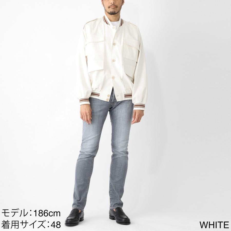 ロッソラメ rossorame ブルゾン BOM01  ミリタリーブルゾン ホワイト メンズ bom01-co09の画像
