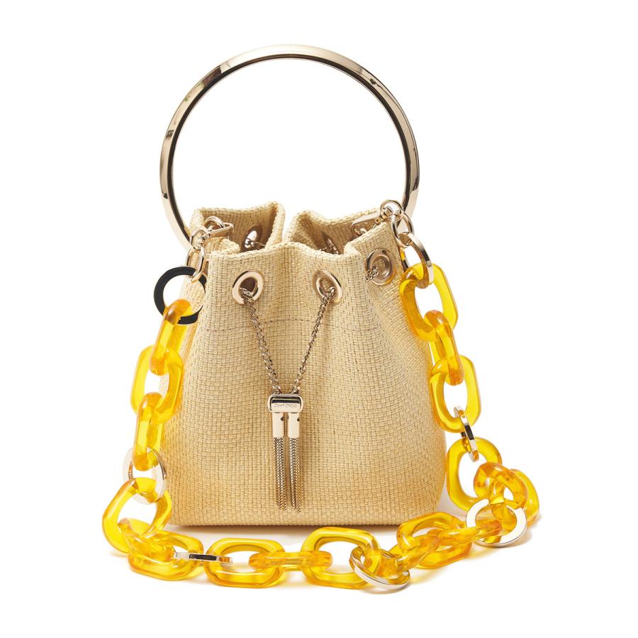 ジミーチュウ JIMMY CHOO ショルダーバッグ BON BON ベージュ レディース bon-bon-rwy-natural-yellow｜mb-y｜02