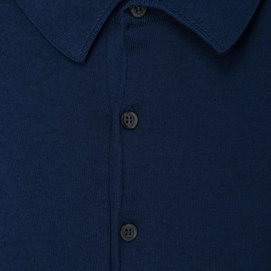 JOHN SMEDLEY（ジョンスメドレー） 長袖 ポロシャツ BRADWELL シー