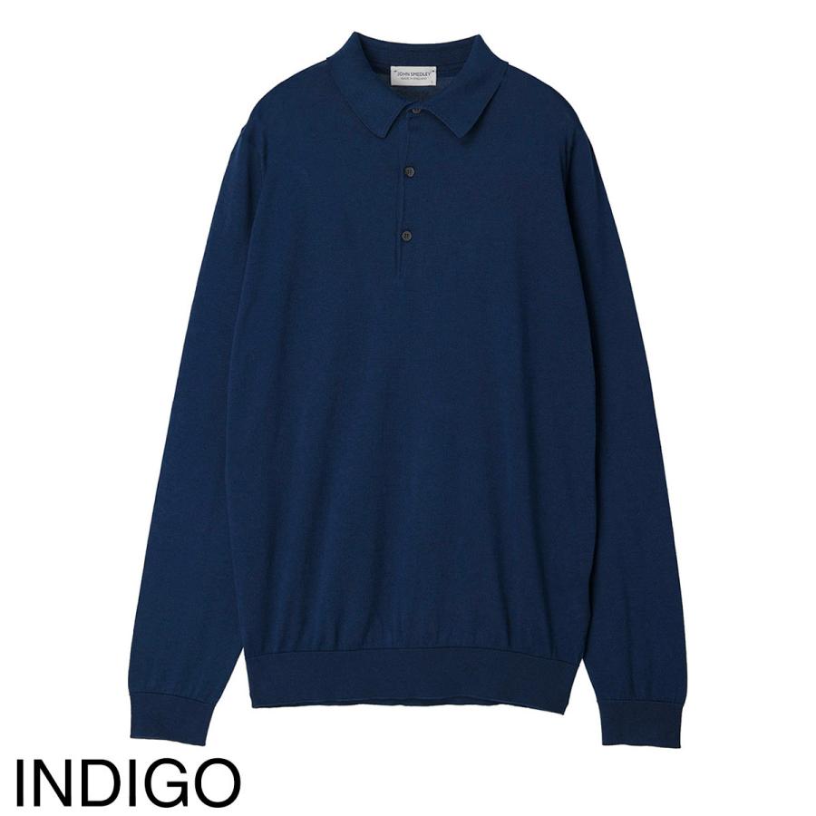 JOHN SMEDLEY（ジョンスメドレー） 長袖 ポロシャツ BRADWELL シー