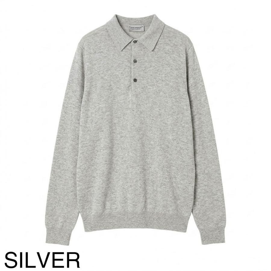 JOHN SMEDLEY（ジョンスメドレー） 長袖 ポロシャツ BRADWELL シー