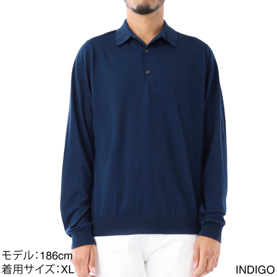 ★希少 2XLサイズ★ ジョンスメドレー ポロシャツ シーアイランドコットン 紺 JOHN SMEDLEY（ジョンスメドレー） ニットポロシャツ ADRIAN シー
