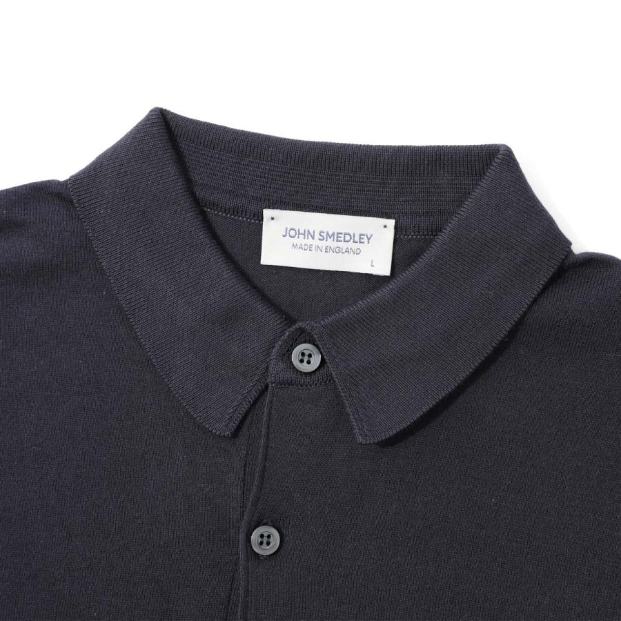 JOHN SMEDLEY（ジョンスメドレー） 長袖 ポロシャツ BRADWELL シー
