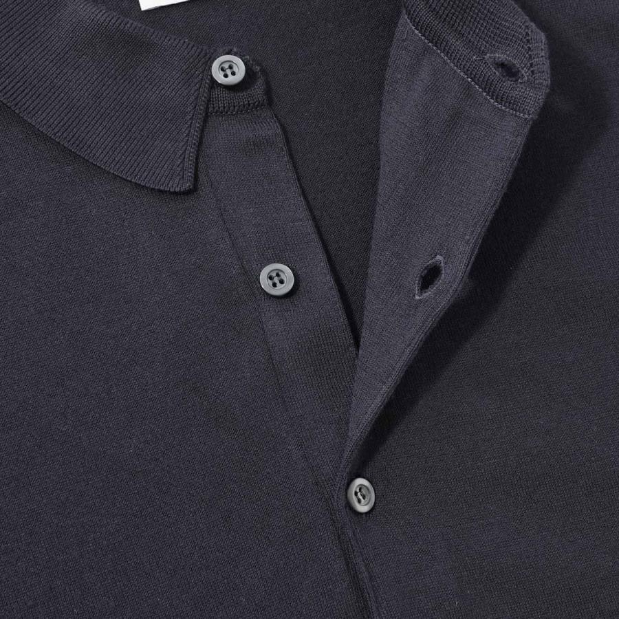 JOHN SMEDLEY（ジョンスメドレー） 長袖 ポロシャツ BRADWELL シー