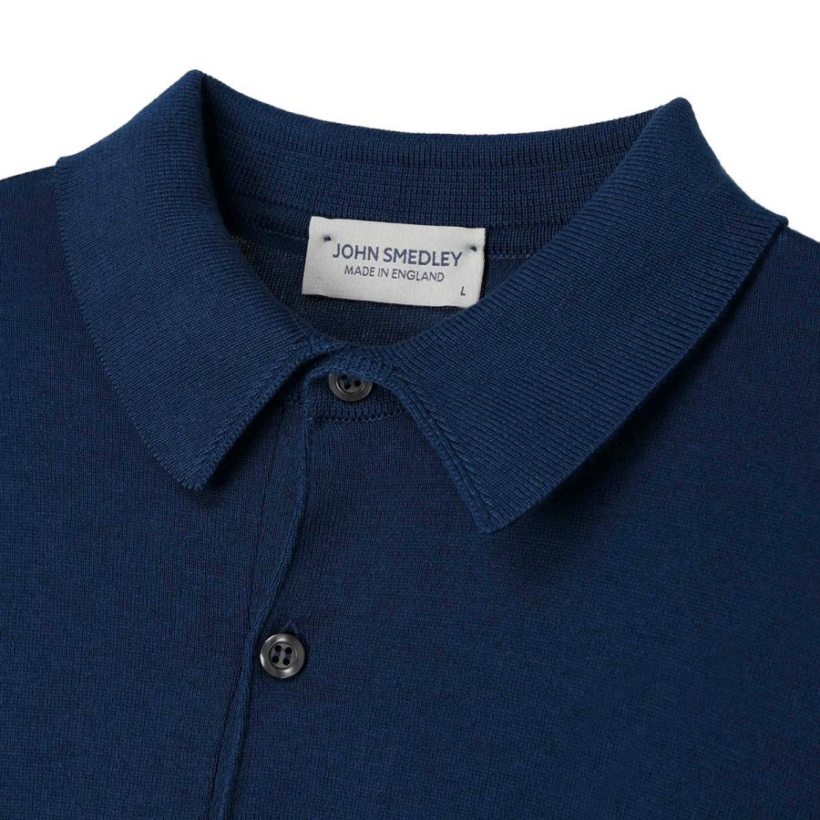 JOHN SMEDLEY（ジョンスメドレー） 長袖 ポロシャツ BRADWELL シー