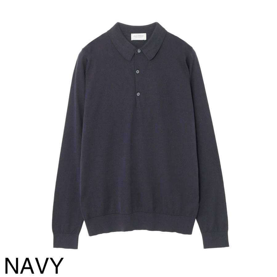 JOHN SMEDLEY（ジョンスメドレー） 長袖 ポロシャツ BRADWELL シー