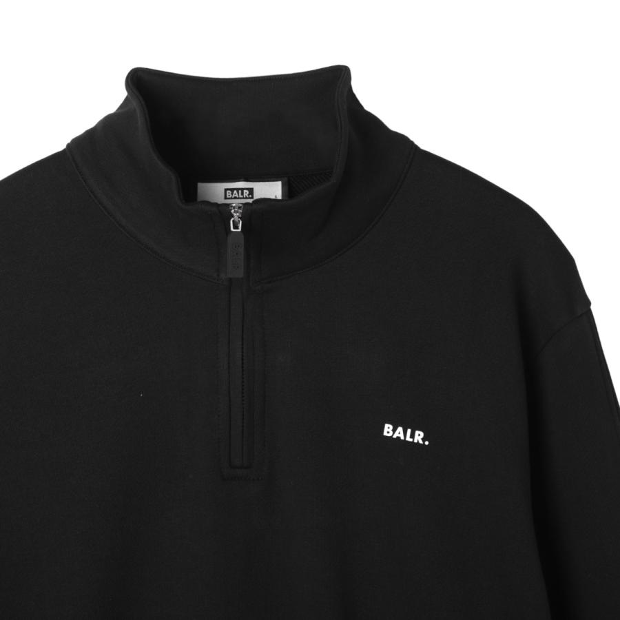 BALR.（ボーラー） ハーフジップ スウェット BRAND REGULAR FIT HALF 