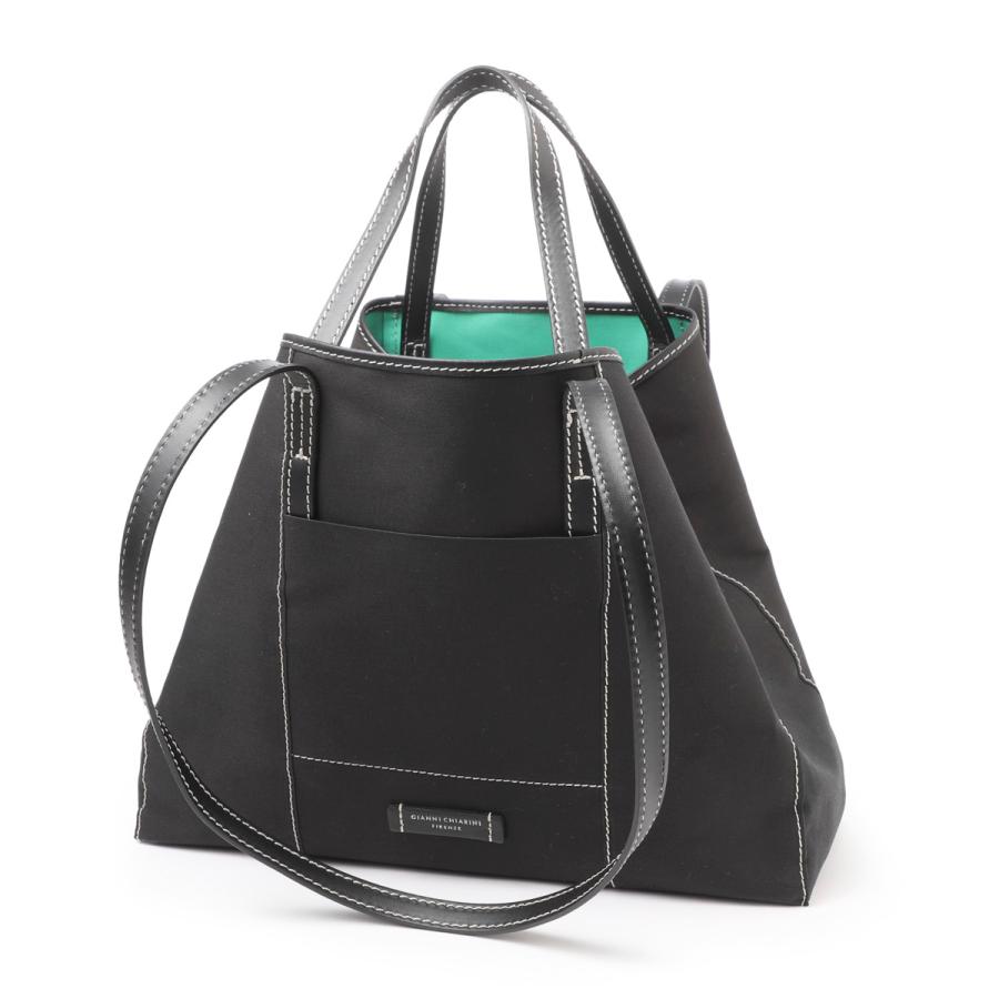 ジャンニキアリーニ GIANNI CHIARINI バッグ ハンドバッグ トートバッグ 肩掛けバッグ BS 10327 TRENCH NERO/SMERALDO ブラックハンドバ GIANNI CHIARINI（ジャンニ キアリーニ） ジャンニ キアリーニ トート