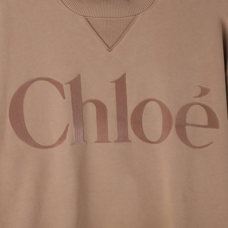 クロエ Chloe スウェットシャツ KIDS キッズ ガールズ 大きいサイズあり ブラウン レディース c20649-31c-siroccoの画像