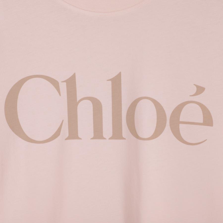 クロエ Chloe クルーネック 長袖Tシャツ KIDS キッズ ガールズ 大きいサイズあり レディース c20650-46j-petalpinkの画像