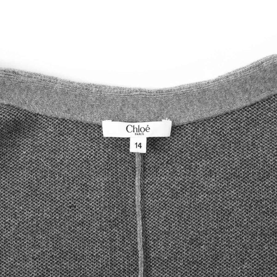 クロエ Chloe ケープ ポンチョ KIDS キッズ ガールズ レディース c20667-a46-heathergreyの画像