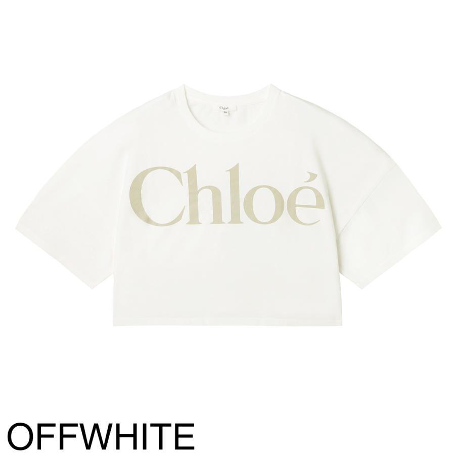 Chloe（クロエ） クルーネックTシャツ ロゴ ロゴT クロップド丈 KIDS