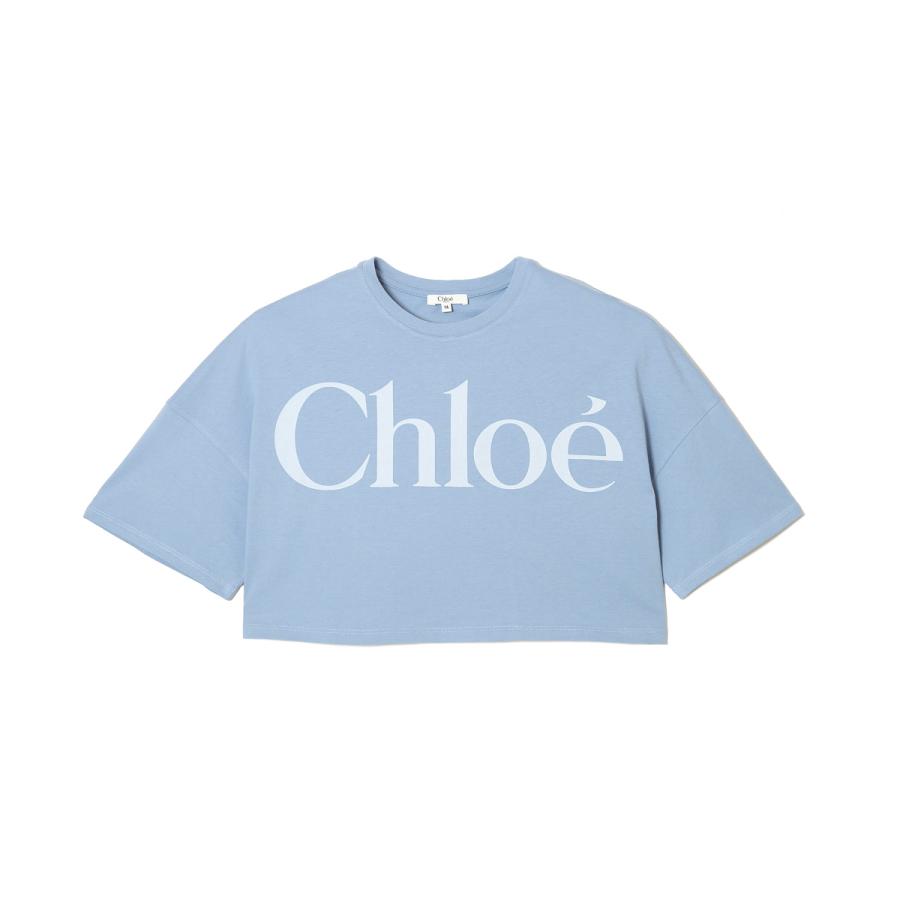 Chloe（クロエ） クルーネックTシャツ ロゴ ロゴT クロップド丈 KIDS