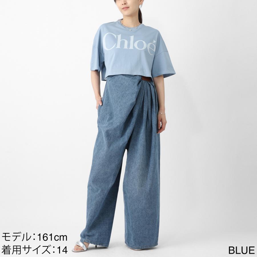 Chloe（クロエ） クルーネックTシャツ ロゴ ロゴT クロップド丈 KIDS