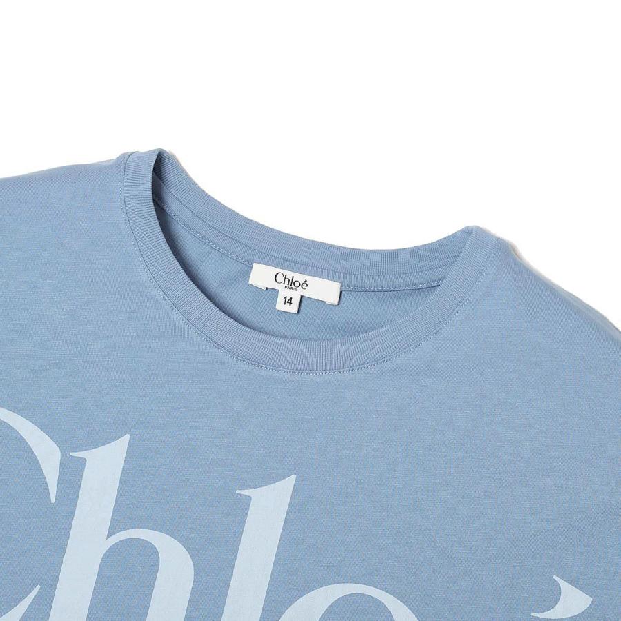 Chloe（クロエ） クルーネックTシャツ ロゴ ロゴT クロップド丈 KIDS