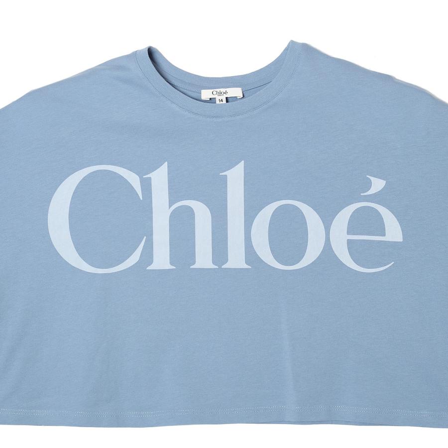 Chloe（クロエ） クルーネックTシャツ ロゴ ロゴT クロップド丈 KIDS