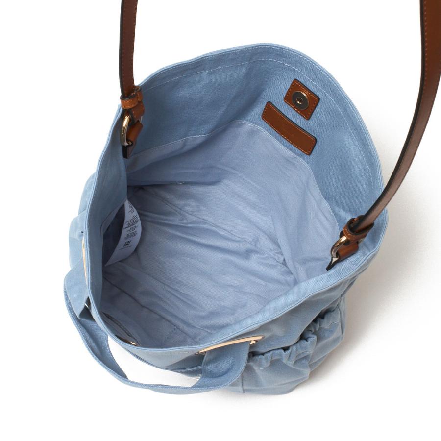 Chloe クロエ トートバッグ マイロ ライトブルー レザー ハンドバッグ Chloe（クロエ） トートバッグ 2WAY ロゴ刺繍 コットン ハンドバッグ