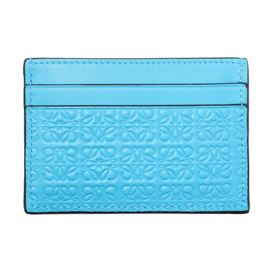 ロエベ　バーガンディレザーカードケース LOEWE（ロエベ） カードケース ブルー レディース c499322x01-5620