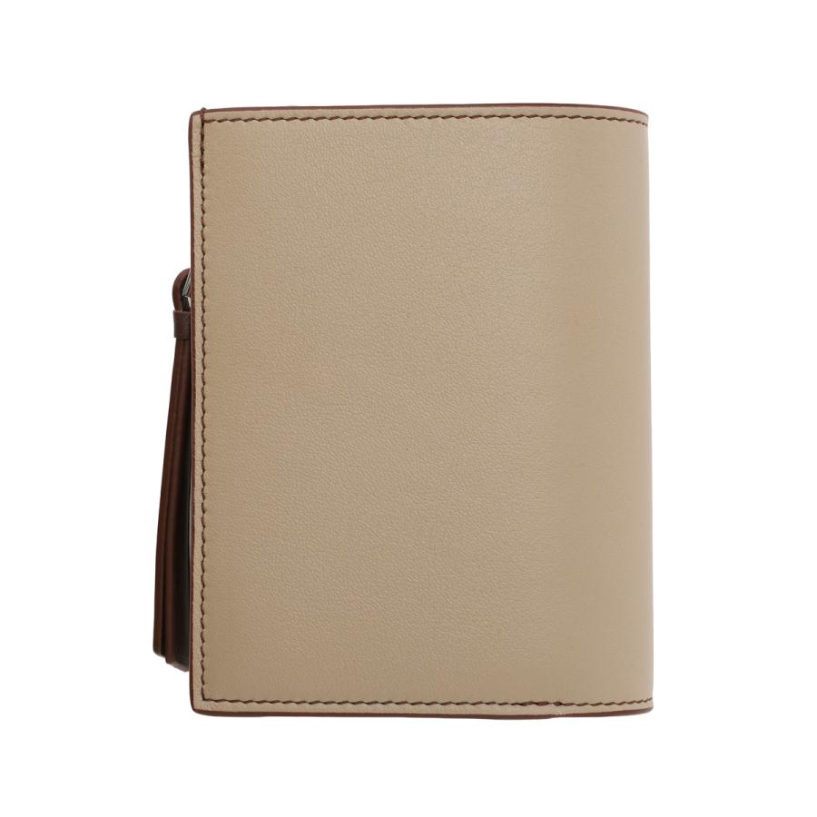 C品　LOEWE ロエベ コンパクトウォレット ベージュ 正規品 LOEWE（ロエベ） LOEWE 2つ折り財布 小銭入れ付き PUZZLE COMPACT