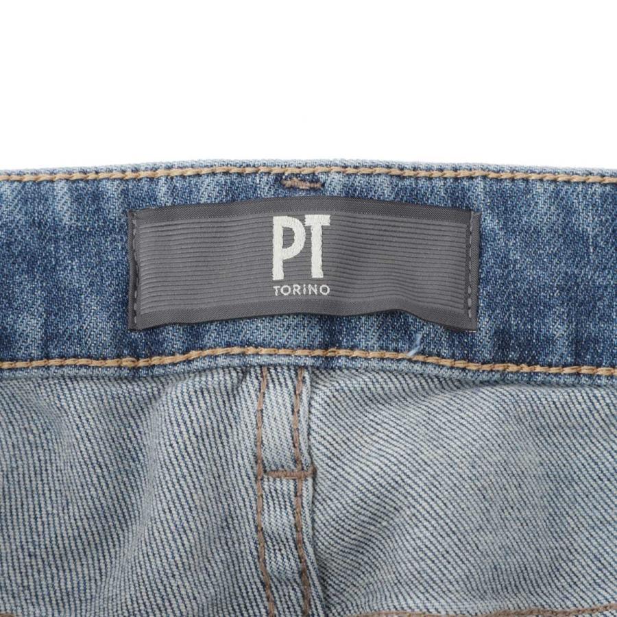 ピーティートリノデニム PT TORINO DENIM ジップフライジーンズ SWING SUPERSLIM FIT ブルー メンズ c5dp05z0-ca4840-ml34の画像