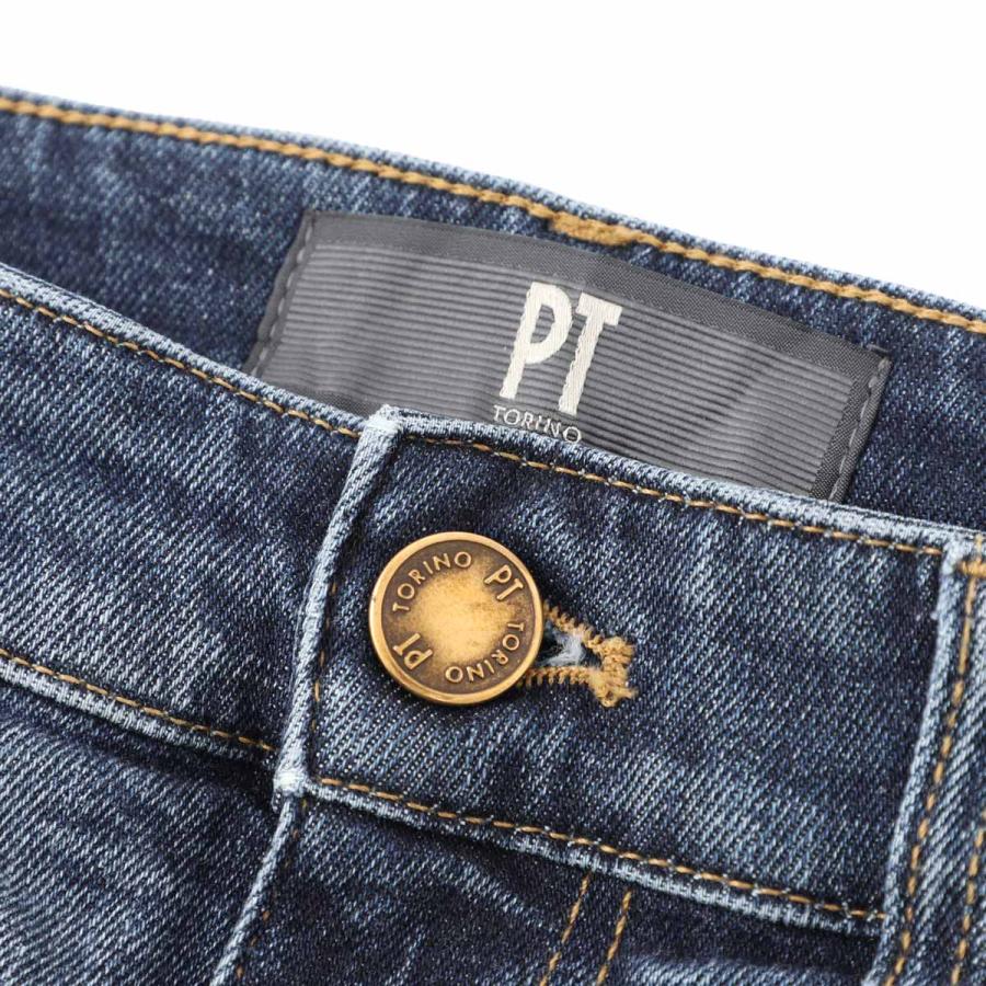 ピーティートリノデニム PT TORINO DENIM ジップフライジーンズ SWING SUPERSLIM FIT ブルー メンズ c5dp05z0-im5810-mi14の画像