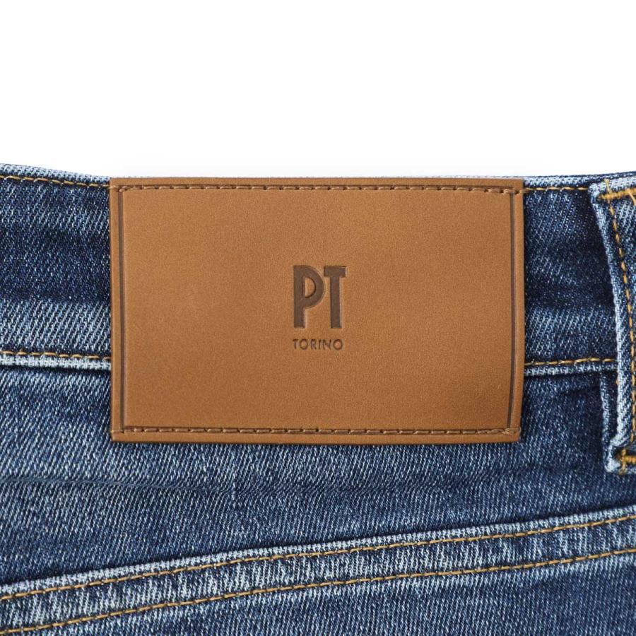 ピーティートリノデニム PT TORINO DENIM ジップフライジーンズ SWING SUPERSLIM FIT ブルー メンズ c5dp05z0-im5810-mi14の画像
