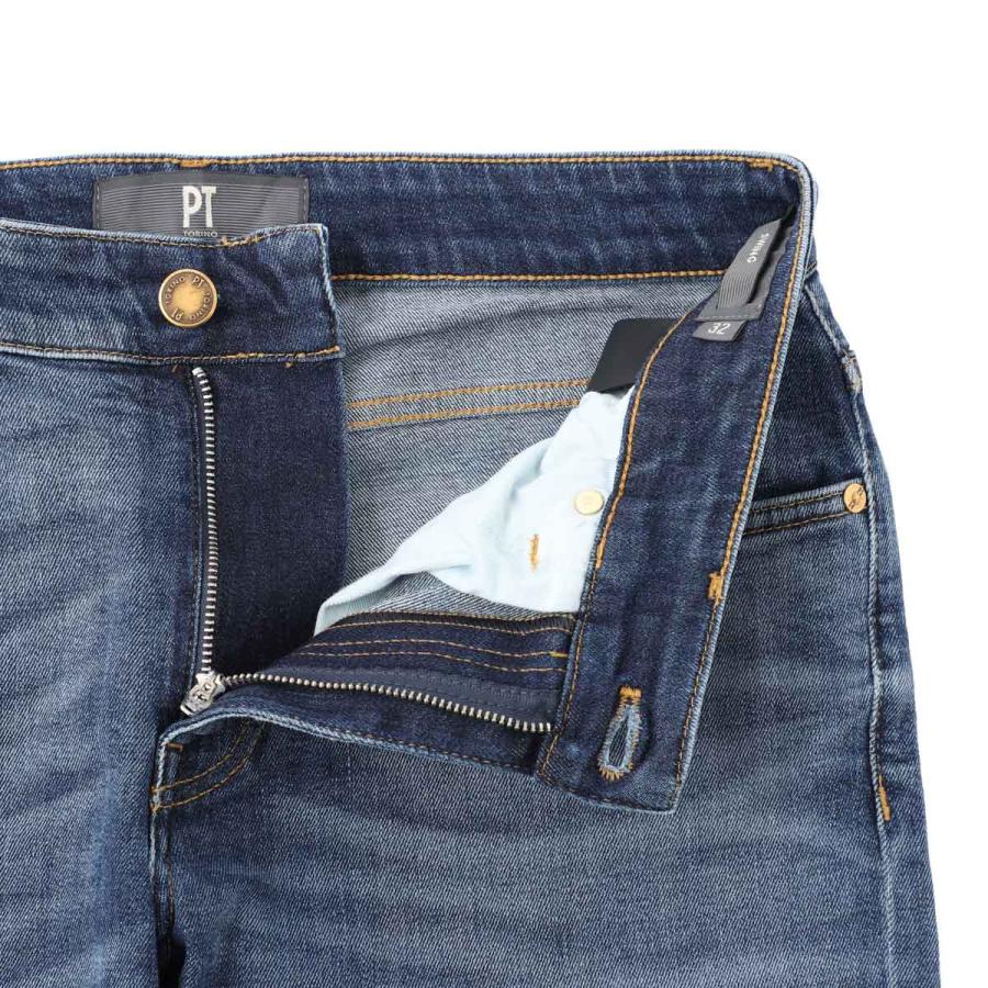 ピーティートリノデニム PT TORINO DENIM ジップフライジーンズ SWING SUPERSLIM FIT ブルー メンズ c5dp05z0-im5810-mi14の画像