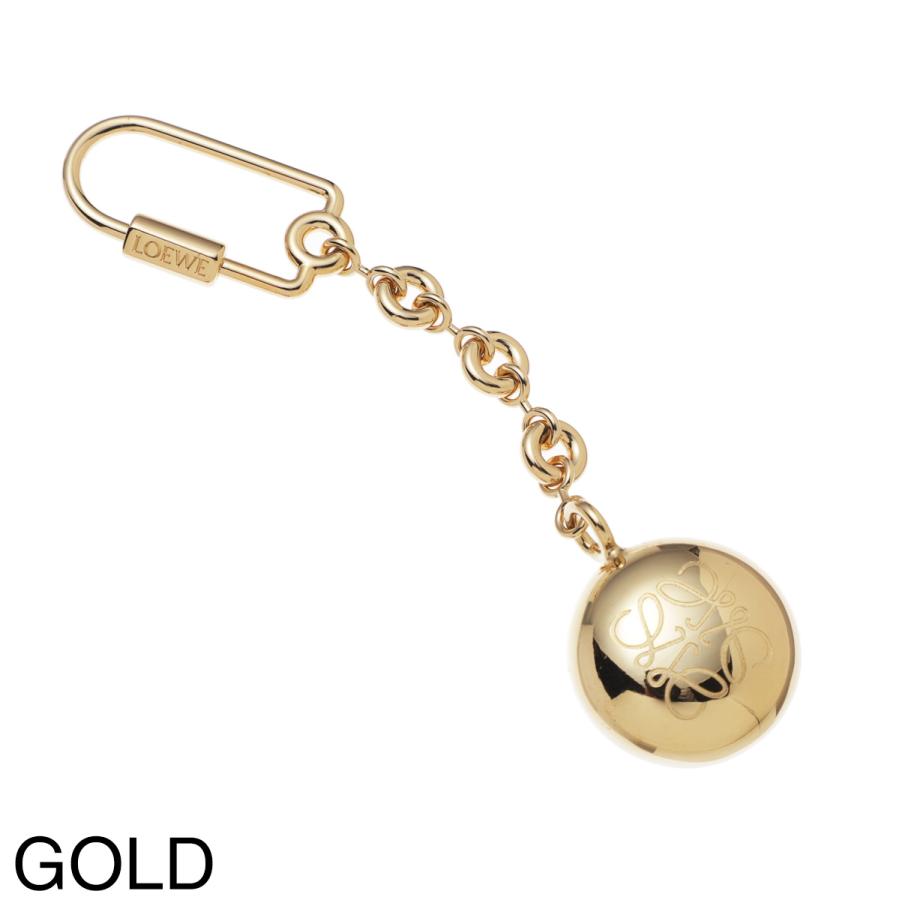 LOEWE（ロエベ） キーリング PEBBLE KEYRING バッグチャームゴールド