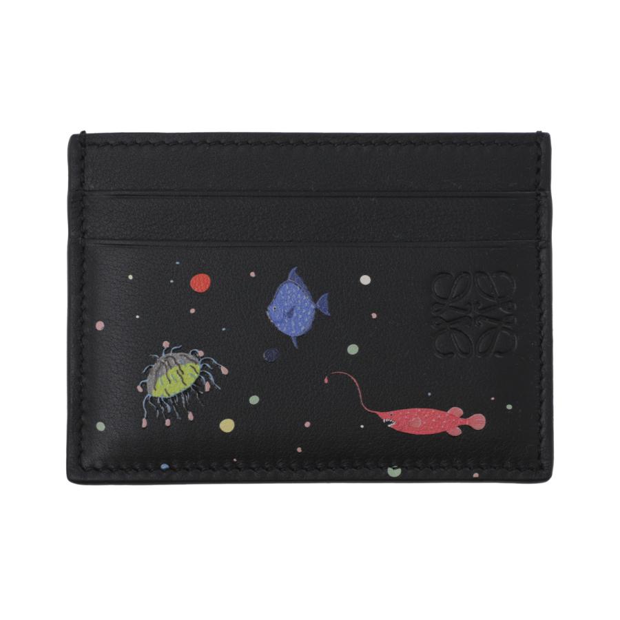 LOEWE（ロエベ） カードケース PLAIN CARDHOLDER DEEP SEA ブラック