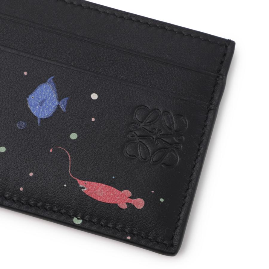 LOEWE（ロエベ） カードケース PLAIN CARDHOLDER DEEP SEA ブラック