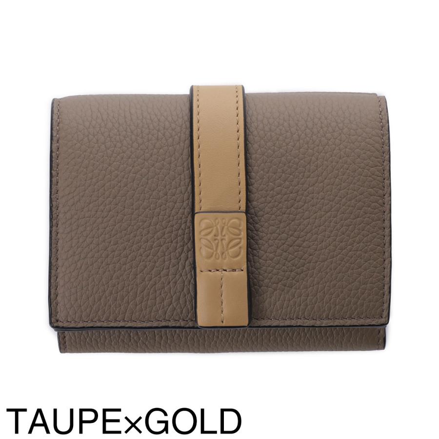 LOEWE ダークブラウン 三つ折り財布 ロエベ LOEWE LOEWE 三つ折り財布 ANAGRAM TRIFOLD 6 C821TR2X （1100
