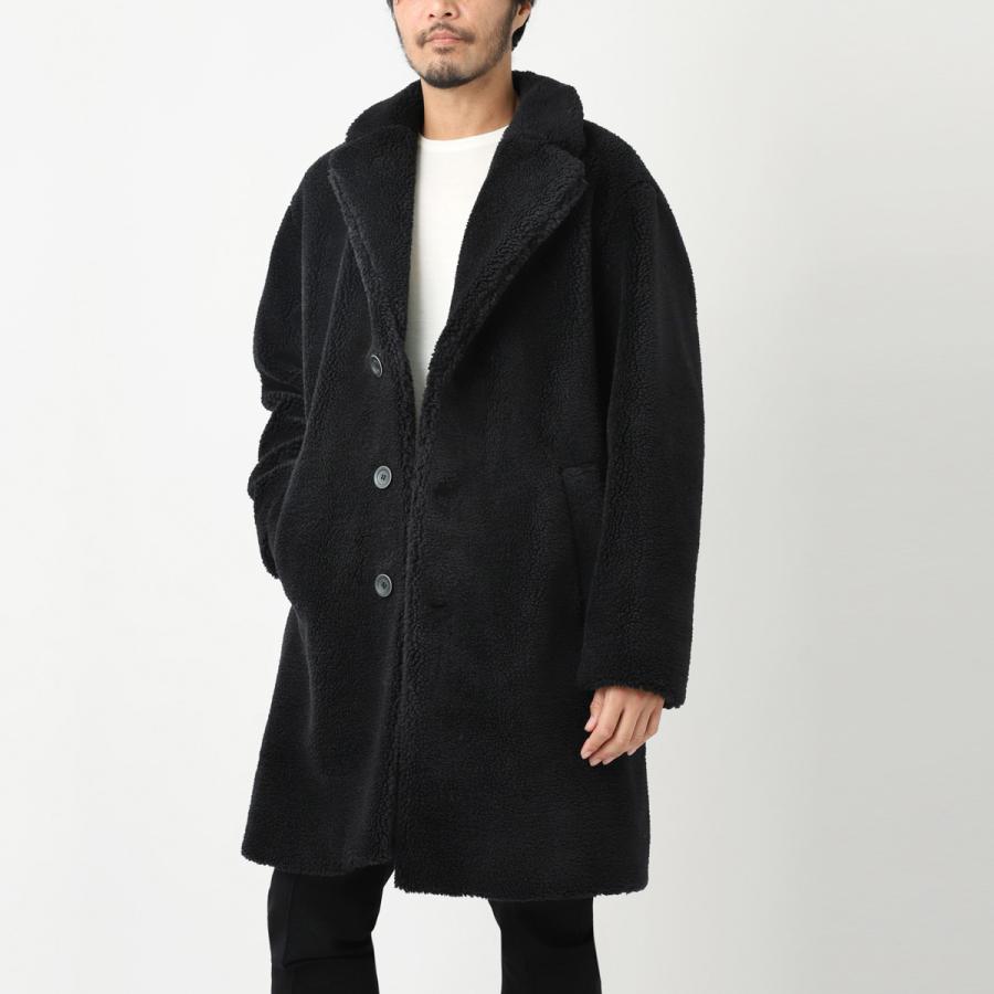 HERNO（ヘルノ） シングルコート ボアコート 大きいサイズあり ブラック メンズ ca000162u-12536-9300 : モダン ...