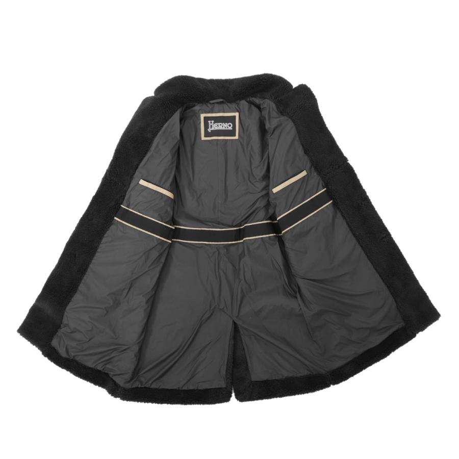 HERNO（ヘルノ） シングルコート ボアコート 大きいサイズあり ブラック メンズ ca000162u-12536-9300 : モダン ...