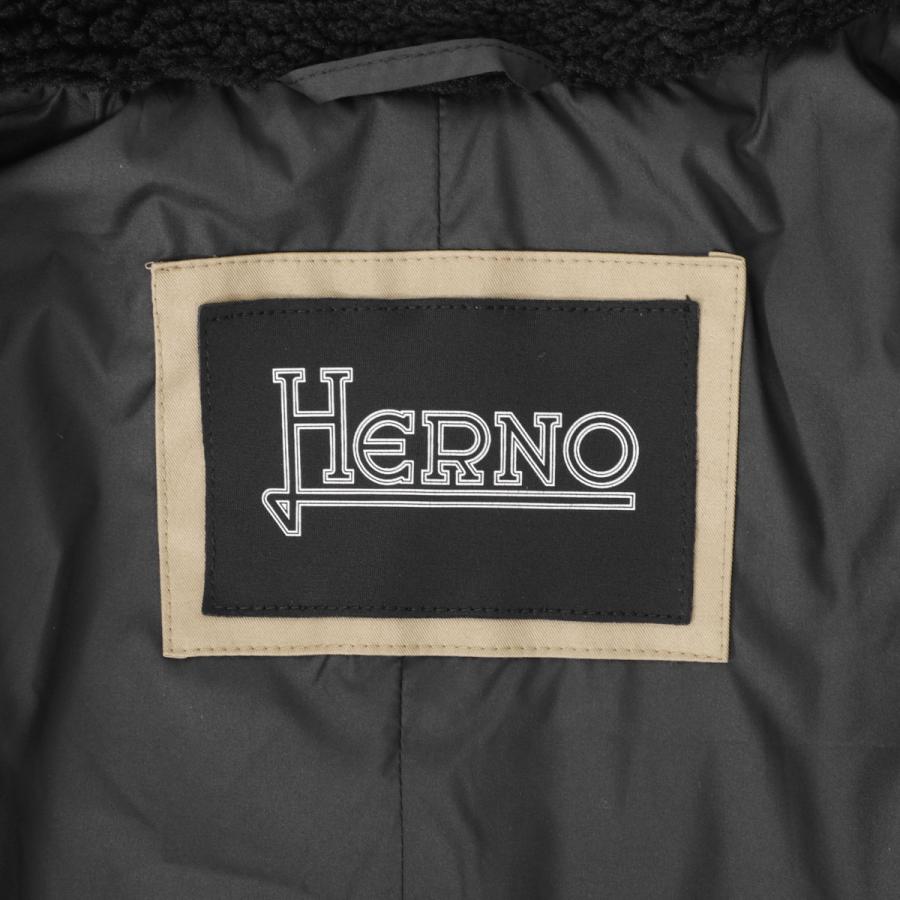 HERNO（ヘルノ） シングルコート ボアコート 大きいサイズあり ブラック メンズ ca000162u-12536-9300 : モダン ...
